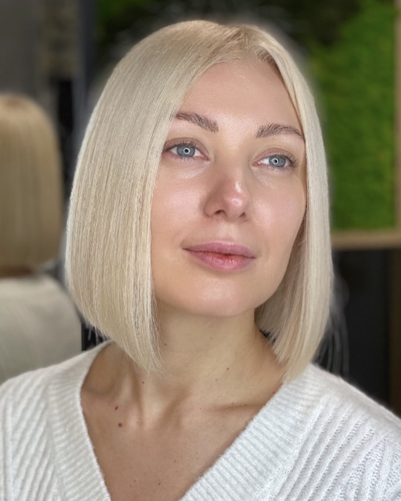 global hair lightening, total blonde, toning