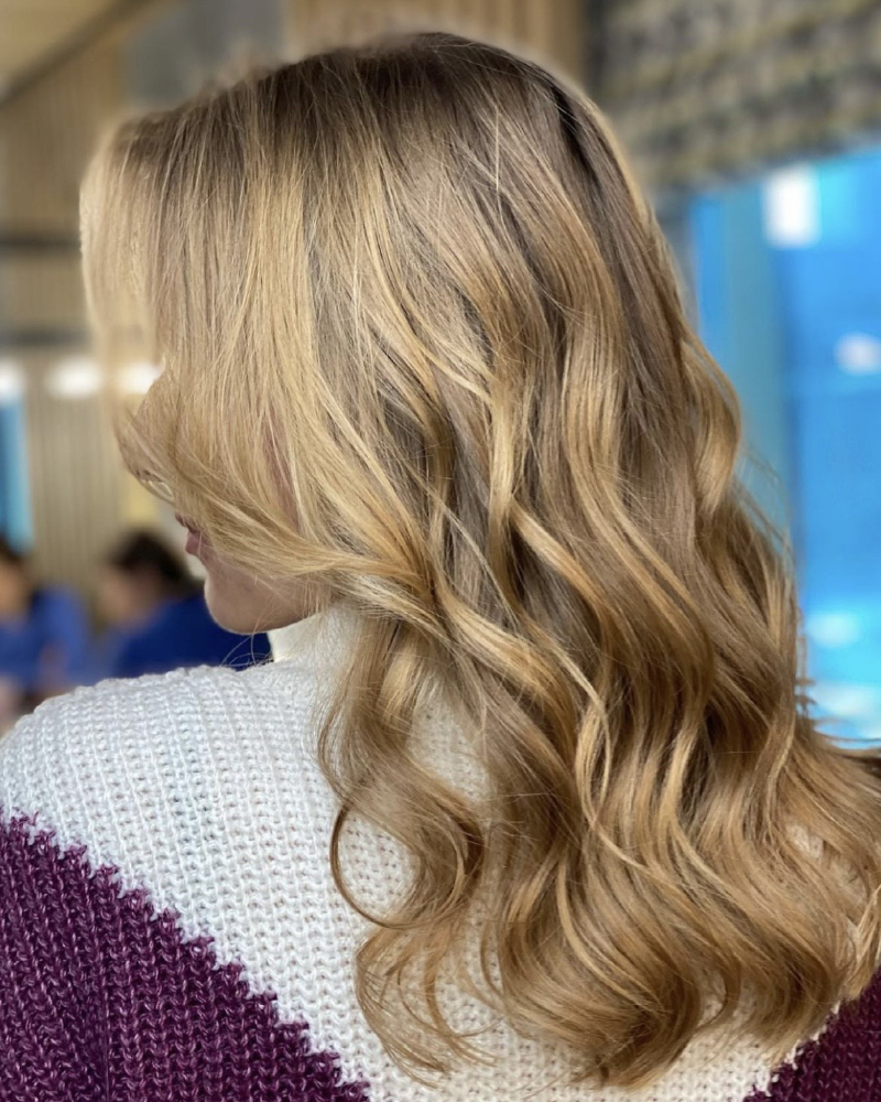 mechas, tonos miel caramelo, tintes para el cabello