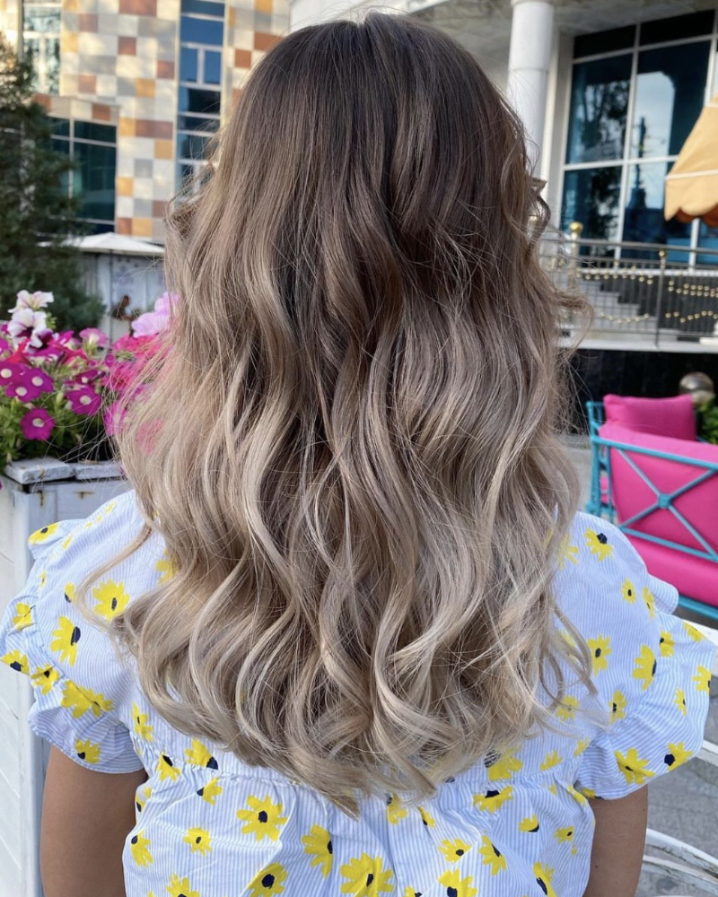 balayage, hair coloring, toning