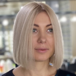 bob haircut, total blonde and hair toning