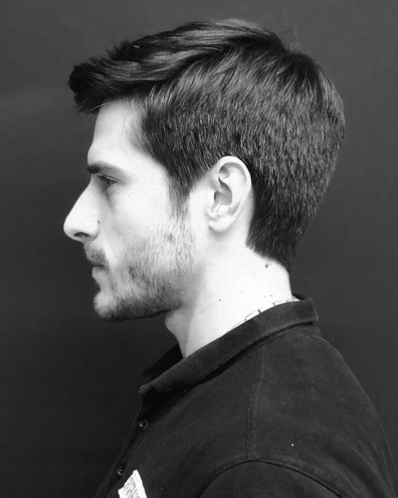 men's haircut