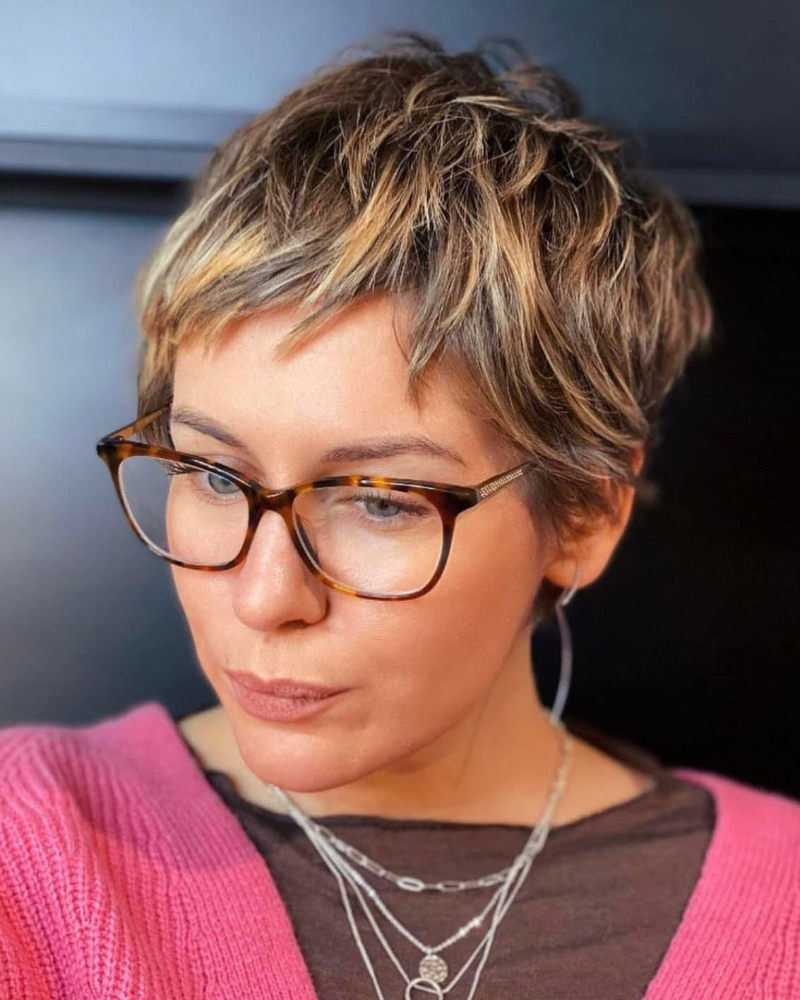 short pixie haircut for women